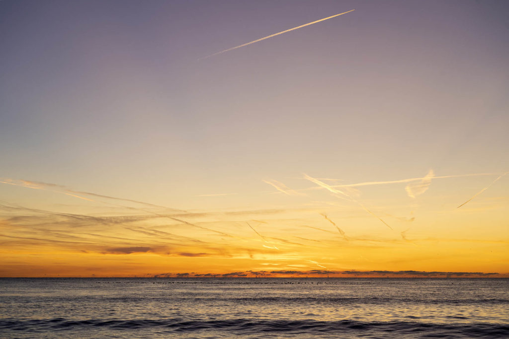 Sonnenuntergang über dem Meer