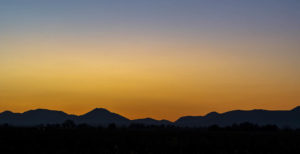 Sonnenuntergang an der Haardt