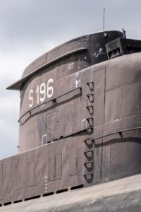 Detailaufnahme des oberen Teils des U-Boots U17