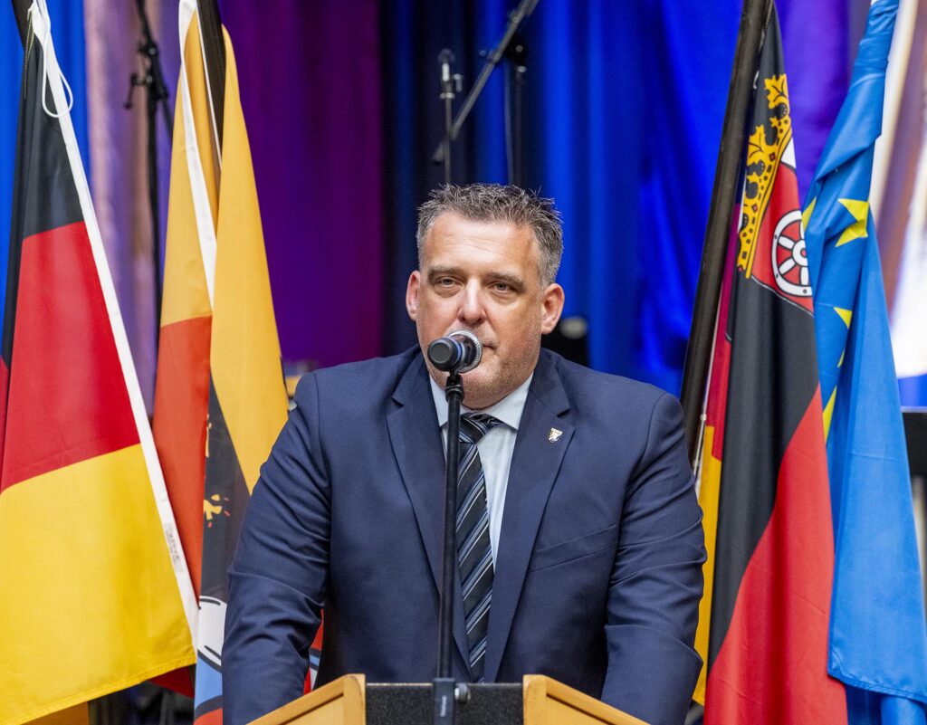 Knörr hält seine erste Rede