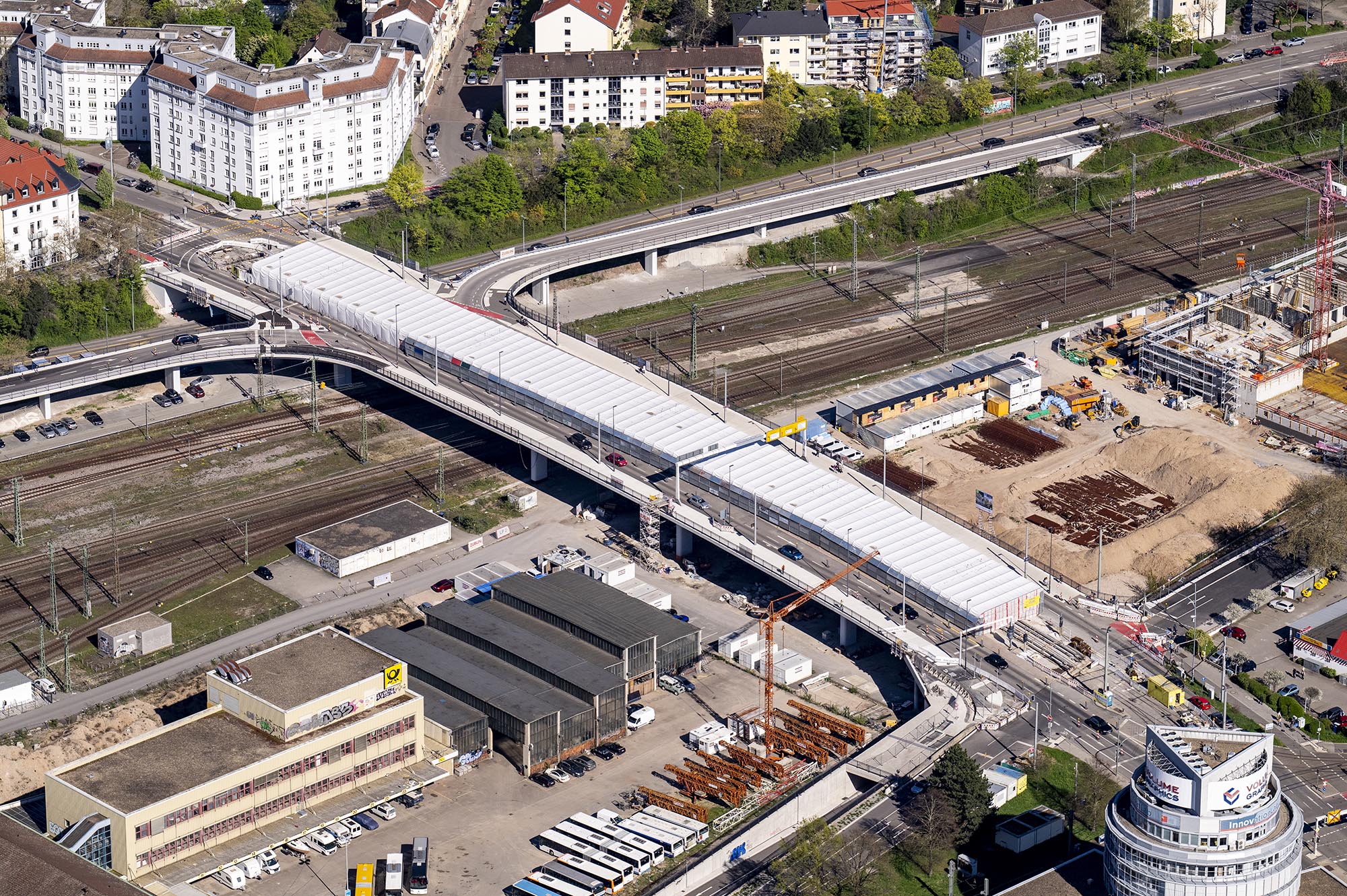 Eine Baustelle in Heidelberg
